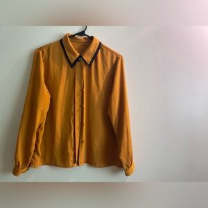 Vintage Mustard Blouse ⚡️